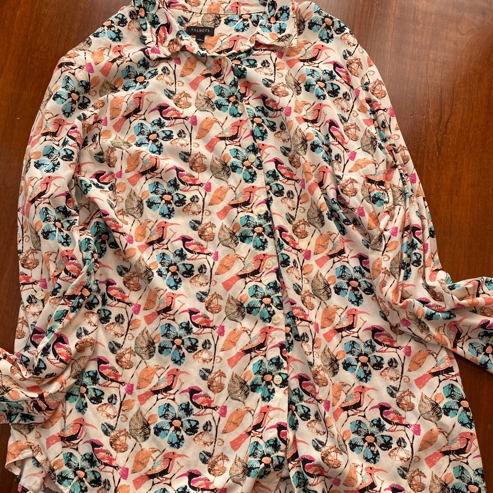 Gorgeous Button Down Top From Talbots - image 1